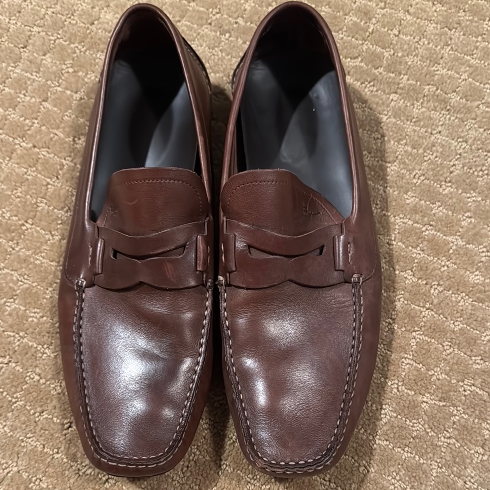 Salvatore Ferragamo Brown Leather Loafers